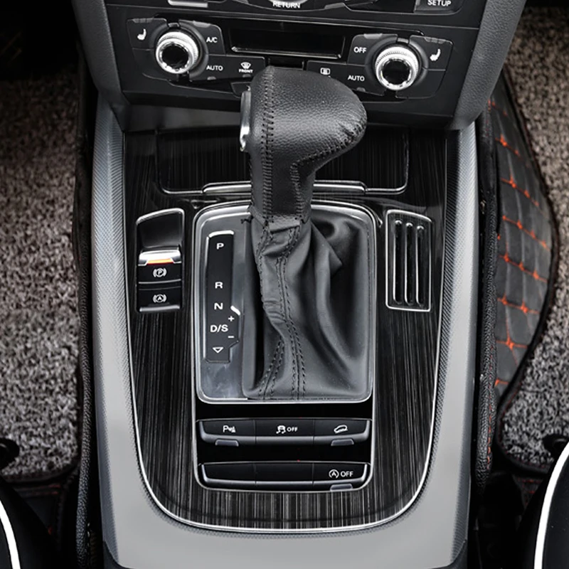 Для Audi Q5 B8 B9 2012-, автомобильный Стайлинг, панель переключения передач, хромированная рамка, крышка, наклейка, отделка, аксессуары для интерьера