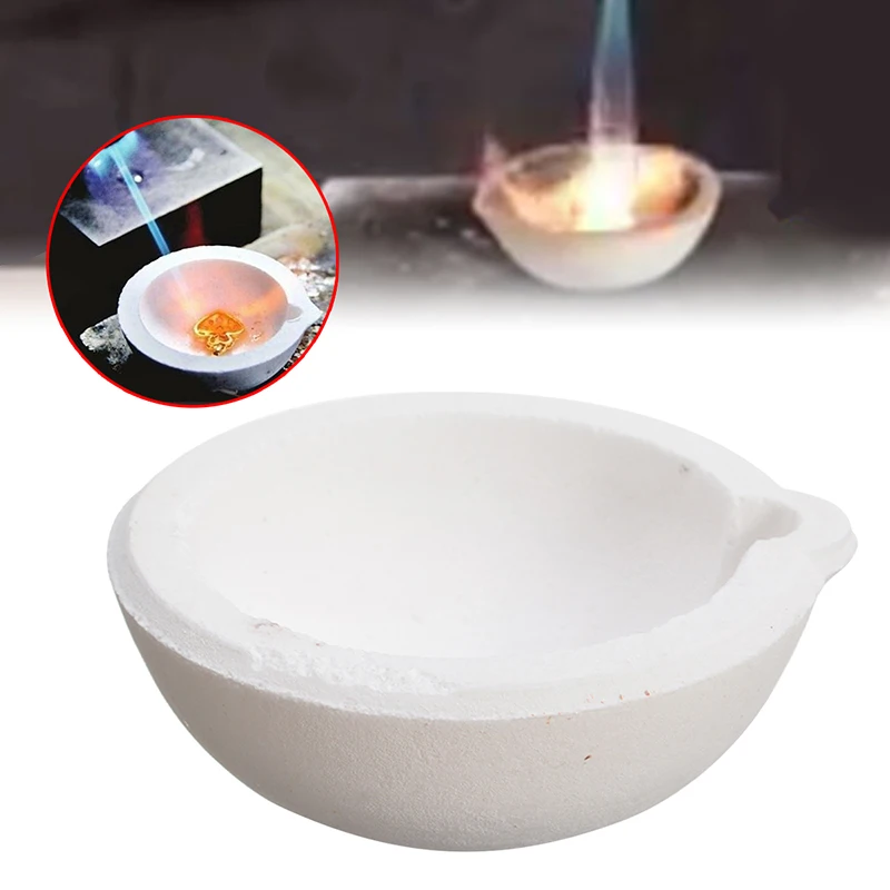 150g Quartz Melting Crucible Silica Melt Dishes Pot Crucible Casting for Gold Silver High Temperature Jewelry Tools