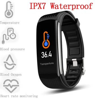 

Ottwn CT6 SmartWatch sport tracker Pedometer for temperature measurement wrist measurement IP67 Waterproof for iphone xiaomi