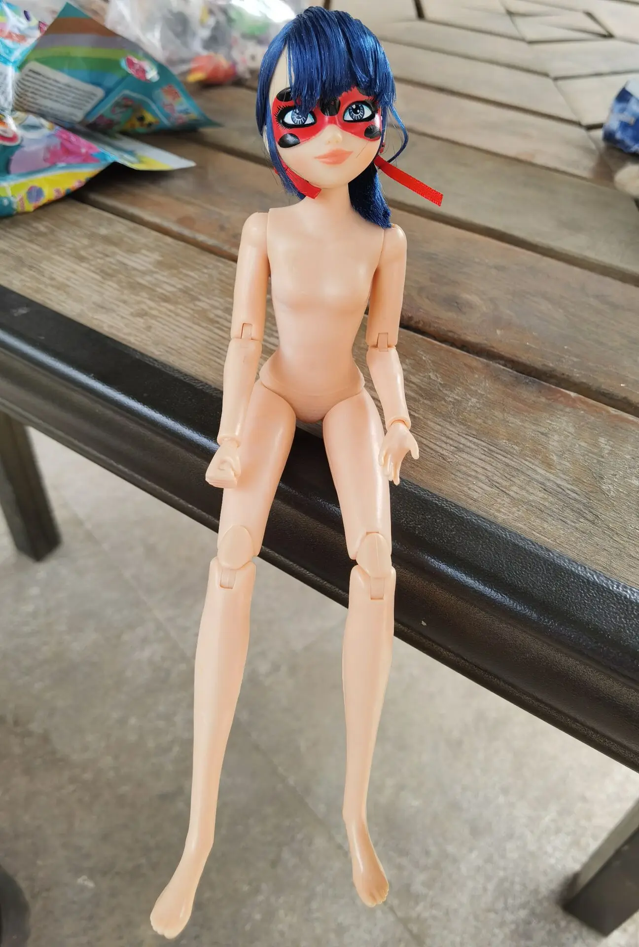 Оригинальные милые куклы-кошки с голубыми волосами для девочек Мультяшные