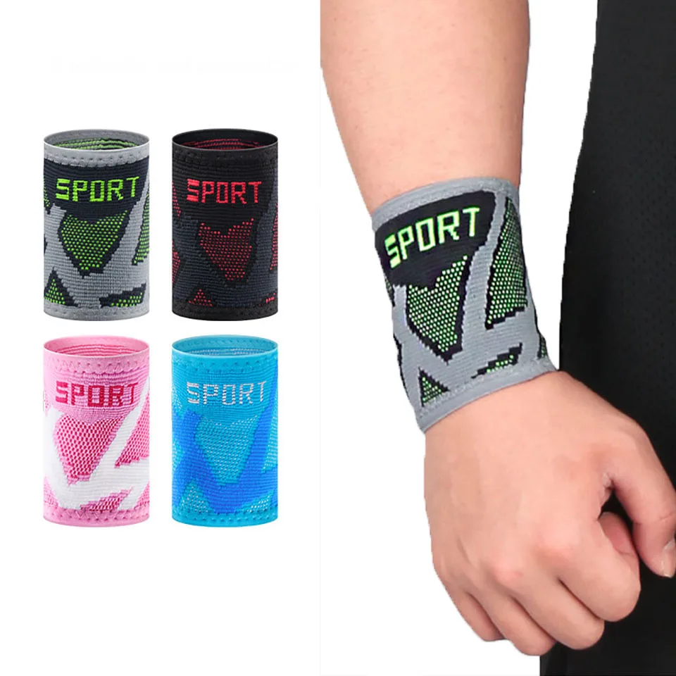 2PcsSportWristbandBreathableElasticWristbandsGymFitnessGear