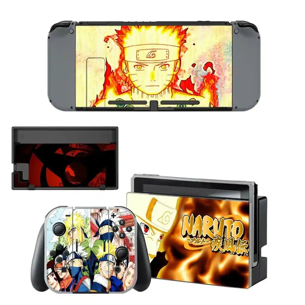Nintendoswitchスキンアニメnaruto ナルト Nintendスイッチステッカーニンテンドースイッチコンソール喜び Conコントローラドックスキン ステッカー Aliexpress