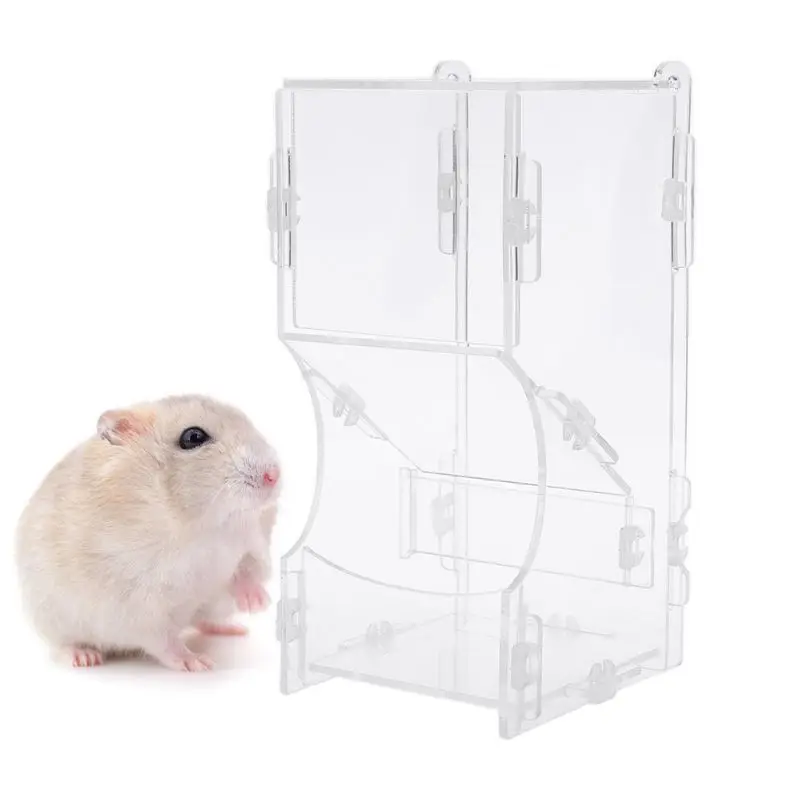 Automatic Bird Hamster Feeder Small Animal Dish Food Feeding