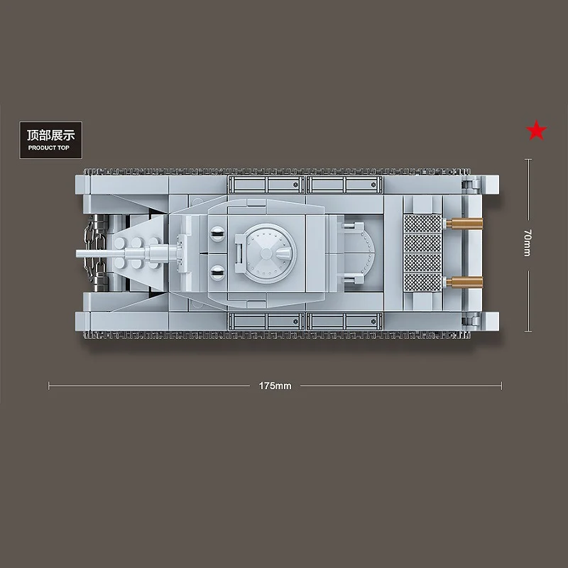WW2 Military BT-7 Soviet Union Light Tank Soldier Weapon Building Blocks Military Tank weapon acces