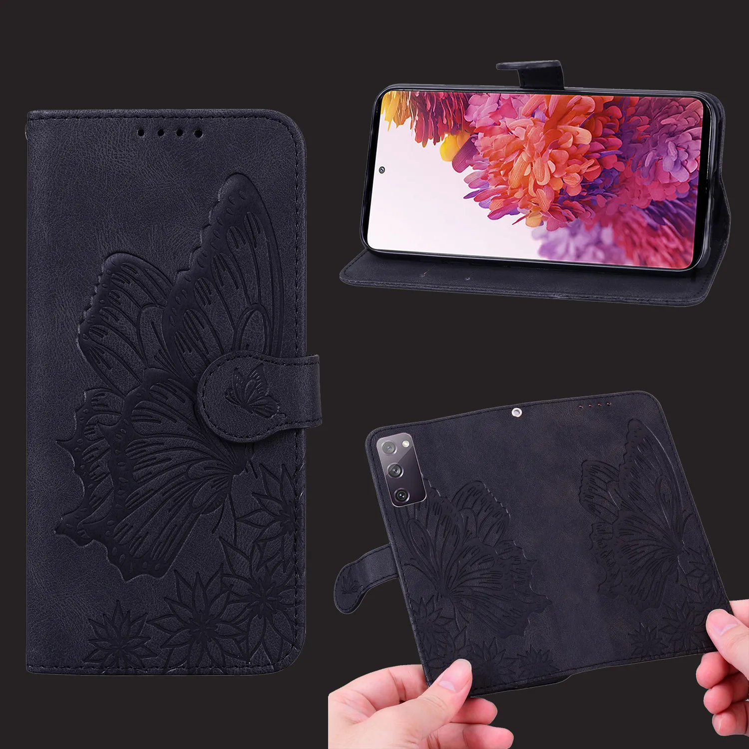 case for iphone 13 pro max Luxury 3D Butterfly Leather Wallet Case For iPhone 13 Mini 11 12 Pro X XS Max XR 7 8 6 6S Plus SE 2020 Flip Holder Stand Cover iphone 13 pro max case