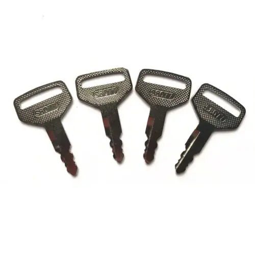 Set (4) 36919-75190 Ignition Keys for Kubota M Series Cab Tractors L3600 L4200