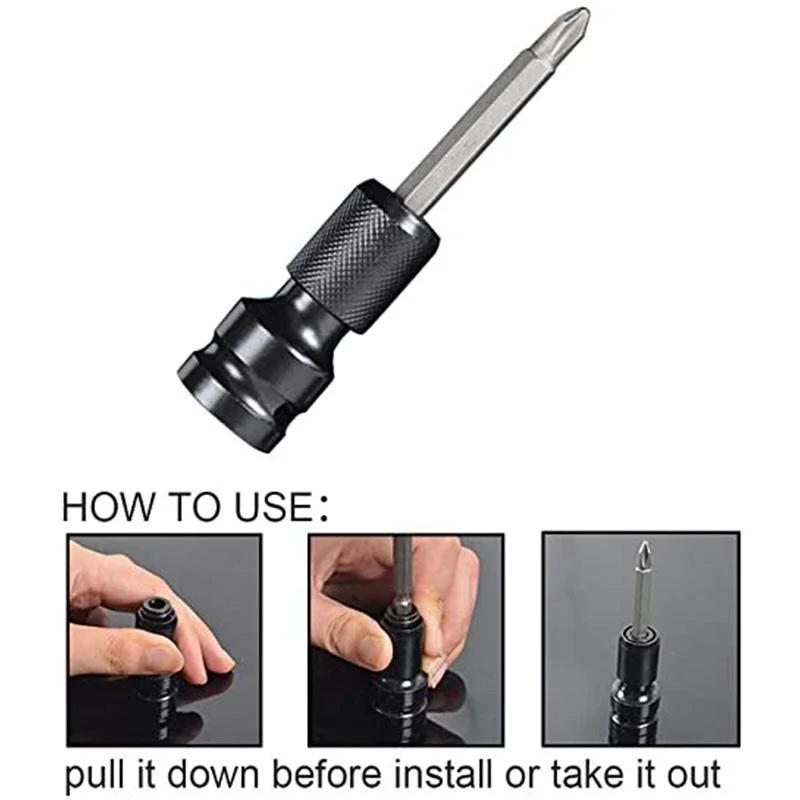 1/4 "квадратного привода к Шестигранная хвостовика сверла конвертер Quick Release