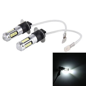 

Car-Styling 2PC H3 4014 30SMD Bulb High Power Car LED Fog Lights Light Driving Bulb Car Electronics