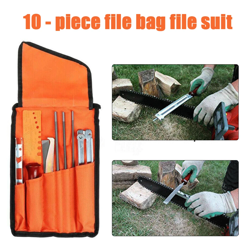 10pcs/set Special Household Hand Tools Chainsaw Sharpening File For STIHL Filing Kit Chain Sharpen Saw Files | Инструменты