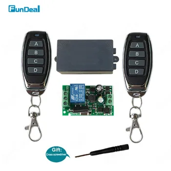 

433Mhz Universal Wireless Remote Control Switch AC 110V 220V 1CH Relay Receiver & RF 433 Mhz Remote Transmitter for Light Switch