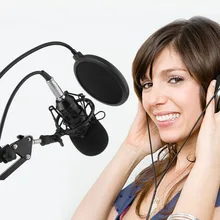 Профессиональный конденсаторный аудио 3,5 мм проводной BM800 Студийный микрофон вокальная запись KTV караоке микрофон микрофонная стойка для компьютера