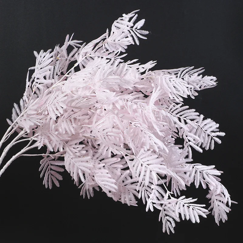 

Manufacturers Direct Selling 5 Fork Mimosa Imitation Flowers Wedding Arch Wall Flower Arrangement Model Wedding Decorative Flowe
