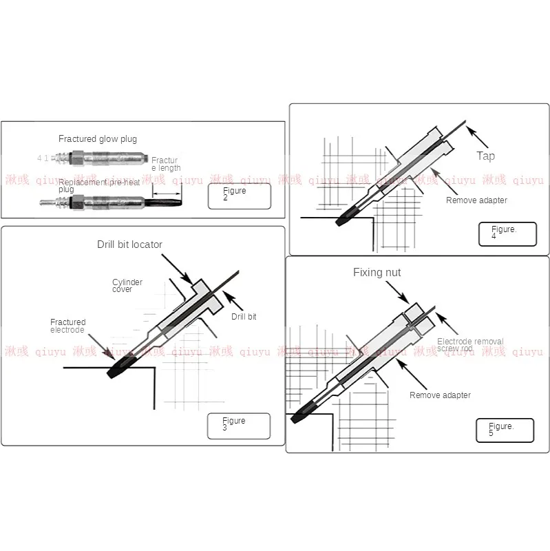 £31.74 Glow Plug Electrodes Removal For Extracting M8 X 10