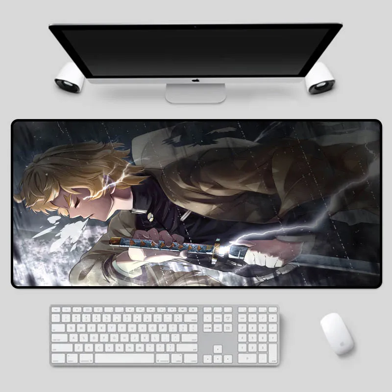 

XGZ Multi-size selection mouse pad large size anime pattern table pad cool swordsman pattern rubber anti-skid keyboard pad