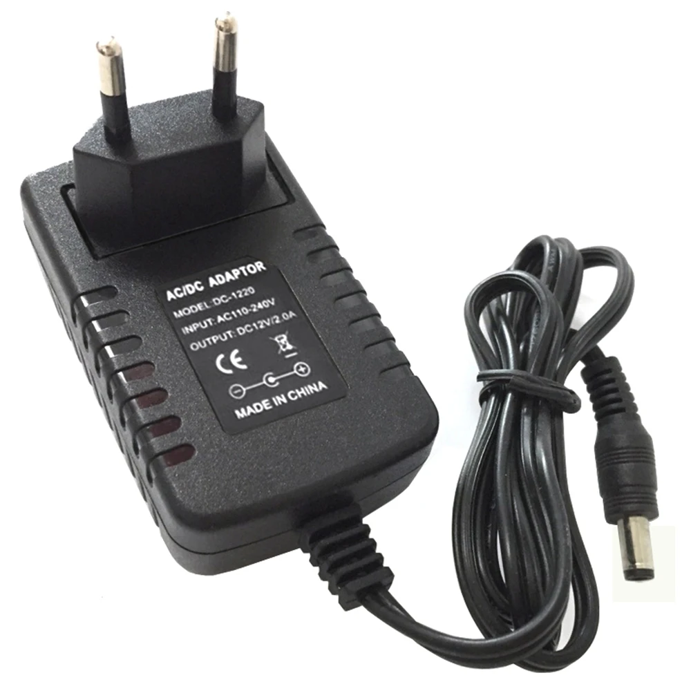 12V 2A AC/DC адаптер 100 V-240 V импульсный преобразователь