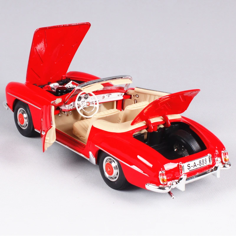 Модель автомобиля Maisto 1:18 Mercedes Benz 1955 190SL Coupe из сплава коллекционная игрушка в