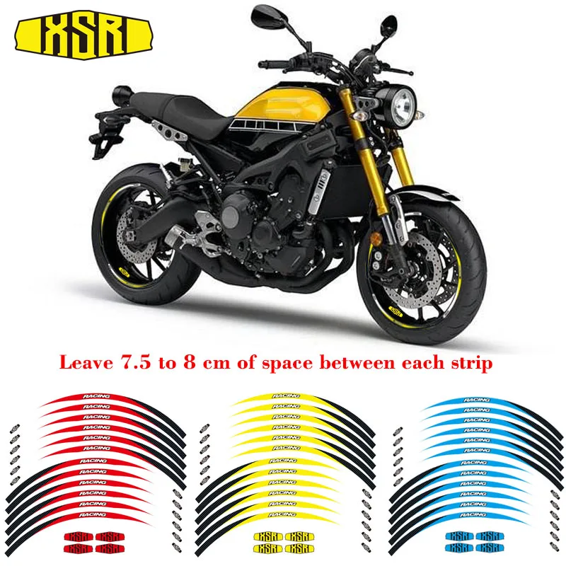 New High Quality 12 Pcs Fit Motorcycle Wheel Sticker Stripe Reflective Rim For Yamaha Xsr700 Xsr900 Decals Stickers Aliexpress
