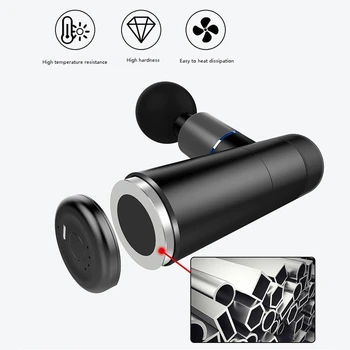 

2200MAh Mini High Frequency Vibration Cordless Handheld Deep Tissue Muscle Massager, Rechargeable Percussion Instrument Ultra Si