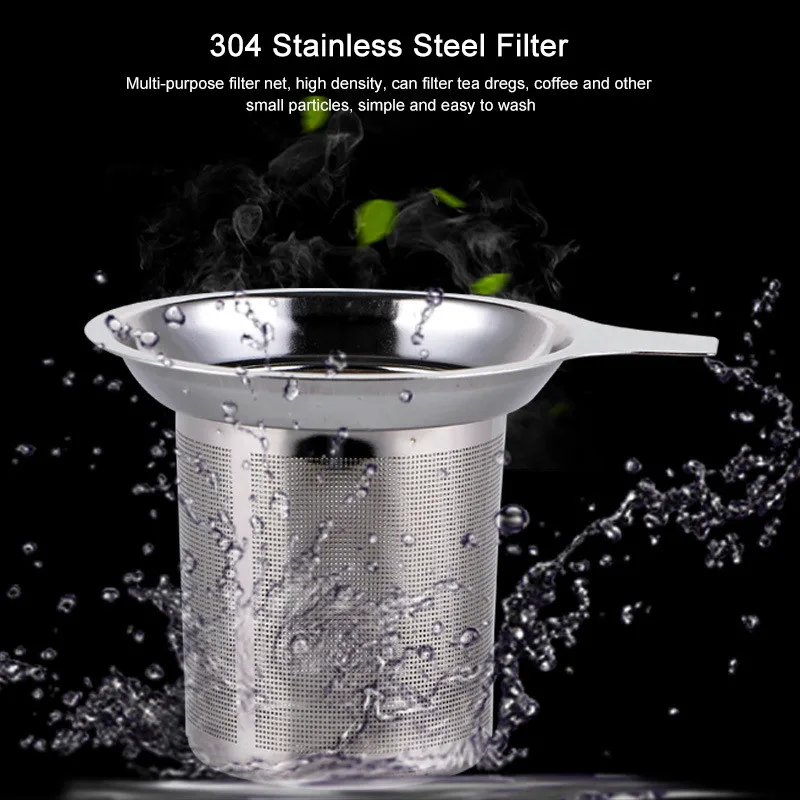 High Quality Reusable Stainless Steel Mesh Tea Infuser Tea Strainer Teapot Tea Leaf Spice Filter Drinkware Kitchen Accessories