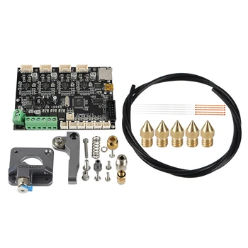 

for Creality V1.15 3D Printer Ender-3Cr-10S Mute Main Control Board + Extruder + Teflon Tube + Nozzle Upgrade Kit