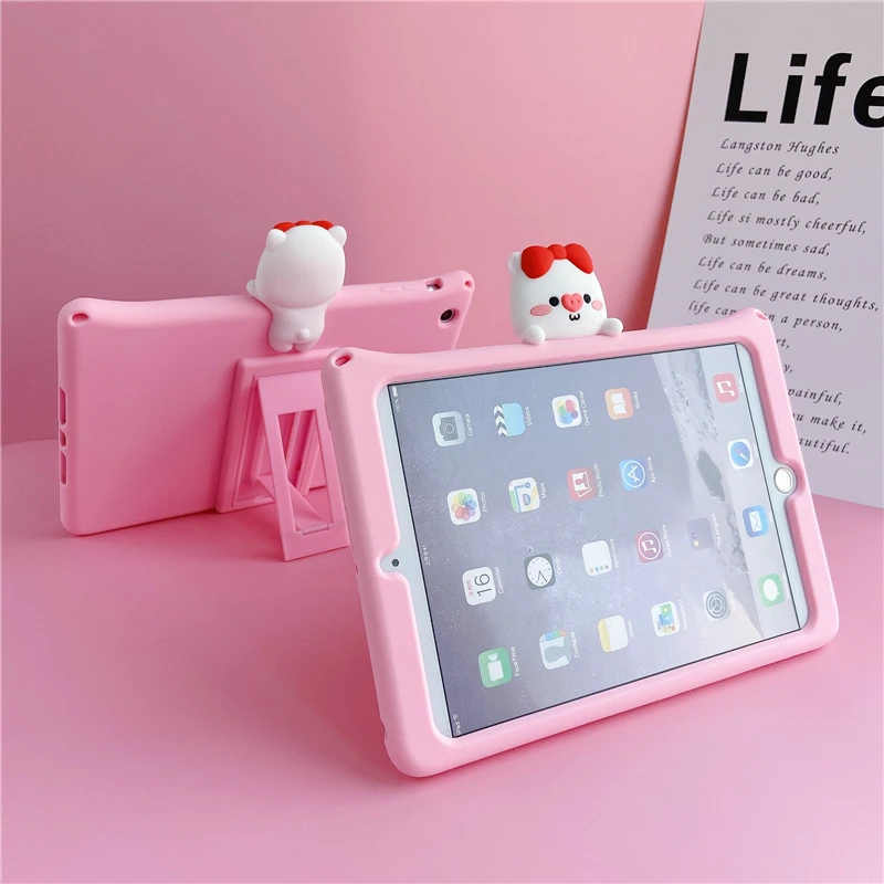 Tablet Accessories Case for iPad mini 1 2 3 mini2 3D Cartoon Silicone Cover with Stand mini1/2/3 |