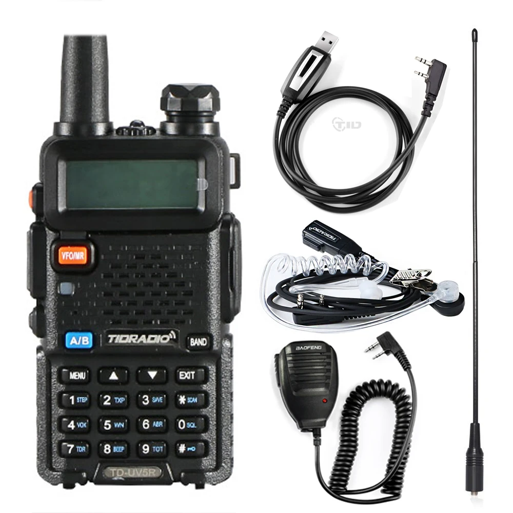 Walkie Talkie рации TD UV5R радиостанции VHF UHF 136-174MHz и 400-520MHz рация портативная uv5r рации для охоты - Цвет: TD-UV5R-Parts