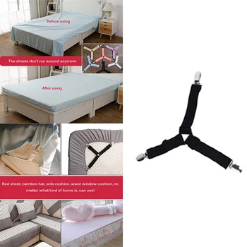 

Bed Sheet 4Pcs/Set Elastic Bed Sheet Strong Clip Grippers Bed Sheet Adjustable Bed Sheet Clip
