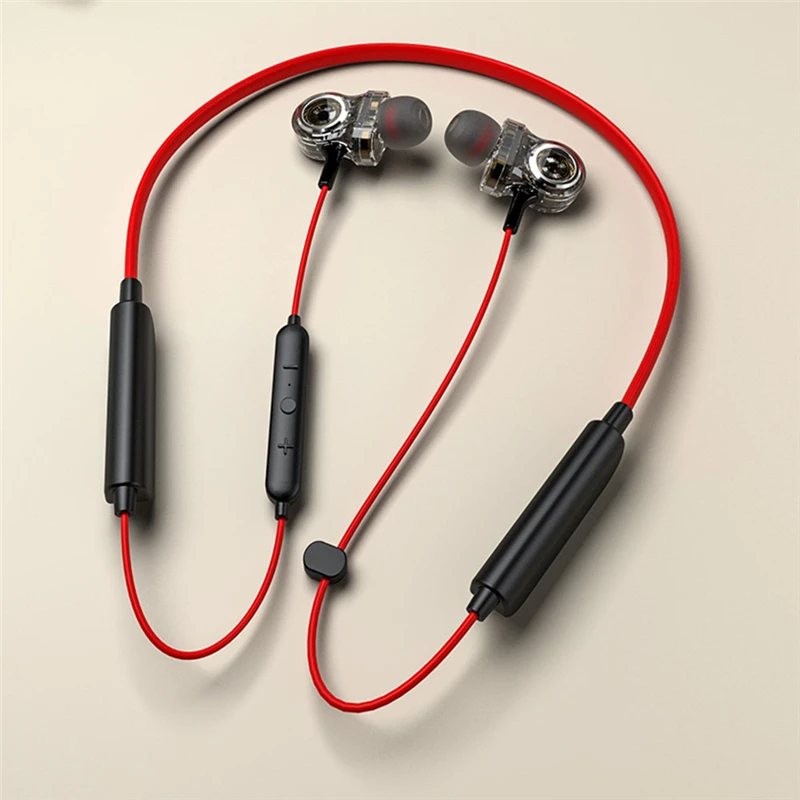 Беспроводные Bluetooth наушники 6 дисков динамические HiFi стерео наушники IPX6 водонепроницаемые с шумоподавлением Спортивные Беспроводные наушники ecouteur filaire ecouteurs avec fil auriculares con cable casque blue