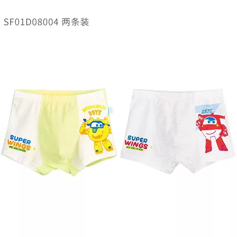 07-2pcs 2 шт./лот, детское нижнее белье с изображением супер крыльев, высококачественные хлопковые трусики, детские трусы с рисунком, детские штаны для мальчиков и девочек, игрушечная кукла - Цвет: 07-2pcs