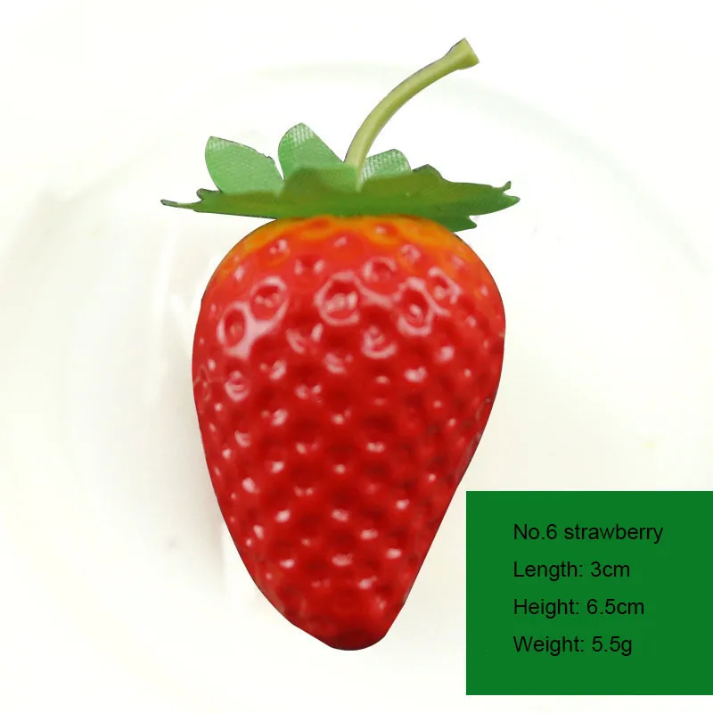 Simulated Strawberry Model Plastic Fake Fruit Decoration Photography Background Props DIY Home Festival Decoration Materials,artificial fruits and vegetables