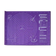 Pişirme Mat yoğurma pedi 45x60cm büyük boy toksik olmayan ölçekli Fondan yapışmaz mutfak gereçleri mutfak gereçleri silikon yastık