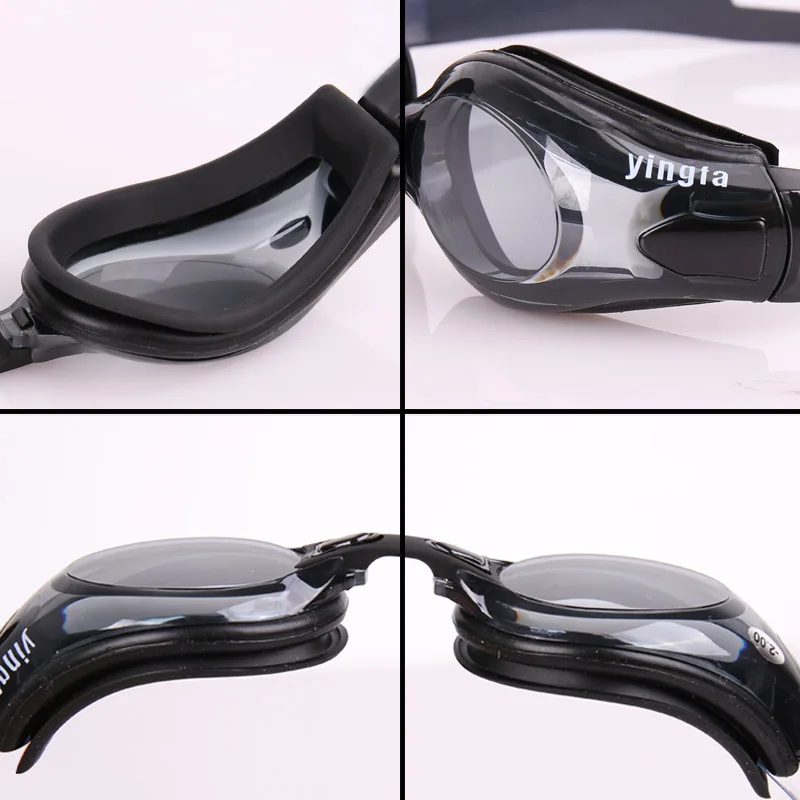 

Myopia High-definition Mirror Swimming Anti-fog Waterproof Big Box Men's Women's Optical Glasses Compatible Horizontal Alcohol b