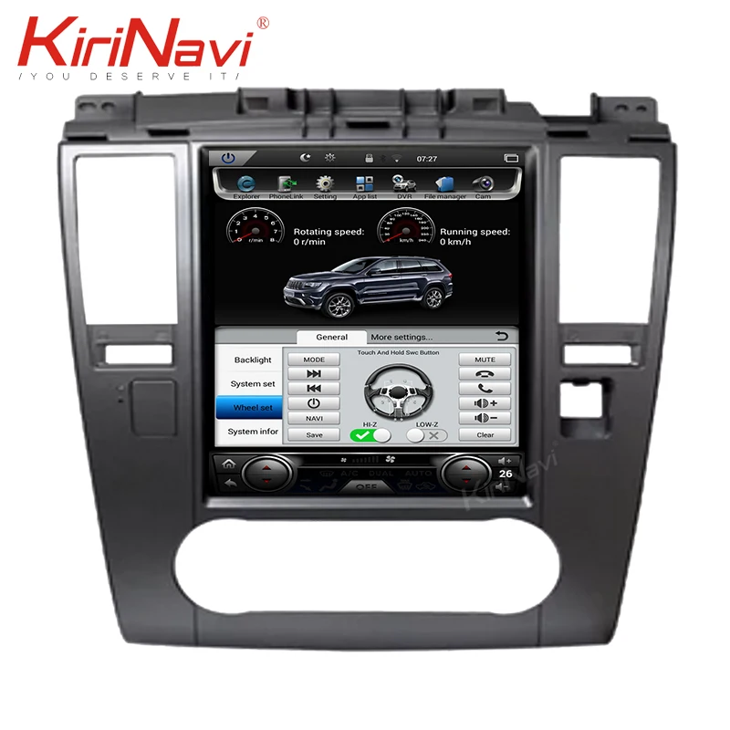 KiriNavi 10," Telsa стиль вертикальный экран Android 8,1 Автомагнитола для NISSAN VERSA авто gps навигация автомобильный мультимедийный плеер