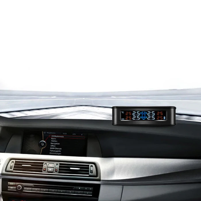 Автомобильная система мониторинга давления в шинах, портативная система TPMS на солнечной энергии, 4 внешних датчика C66