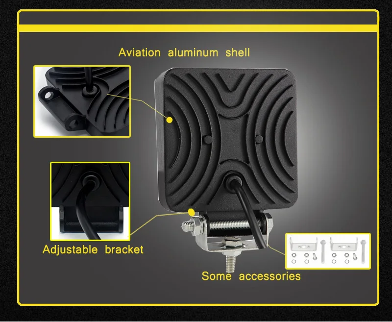 Светодиодный светильник для работы 177 Вт 4 дюйма, светильник для бездорожья 4x4, аксессуары, комбо, 12 Вольт, Светодиодный точечный светильник для грузовиков, внедорожников, лодок, 3000 K, 6000 K, лампы