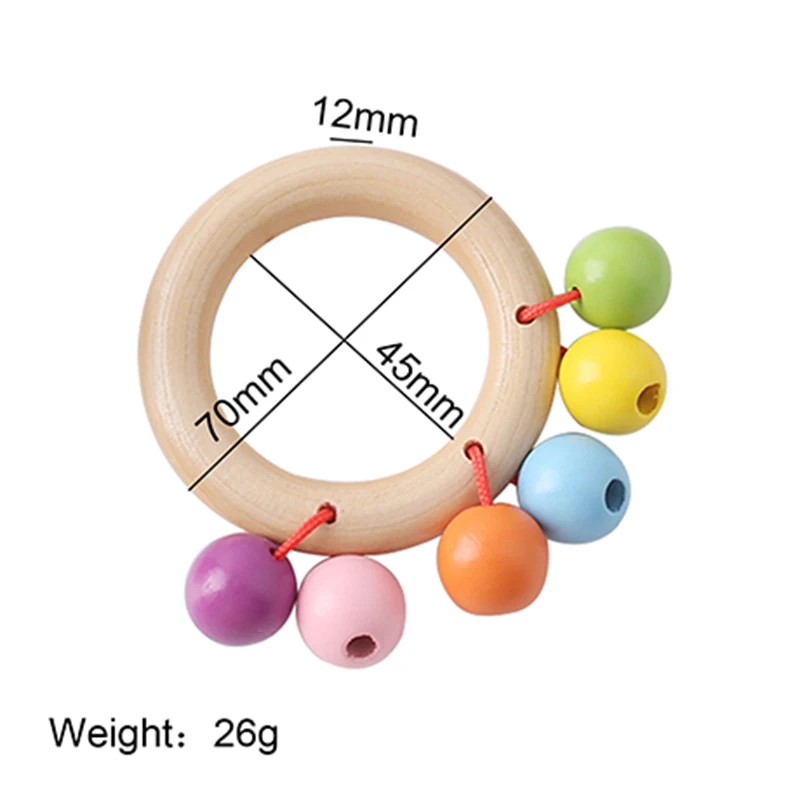 Деревянные детские игрушки Погремушки детская кровать ручной Колокольчик погремушка игрушка захват колокольчик музыкальный образовательный инструмент для малышей погремушки подарок для новорожденных - Цвет: Rattle3