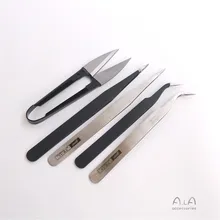

Special tools for manual DIY making of material bag accessories with scissors tip, small tweezers tip elbow imported from Korea