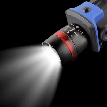 

Outdoor Cycling Battery Powered Adjustable Clip On Portable Headlamp Hands Free Zoomable Flashlight 3 Modes LED Cap Light