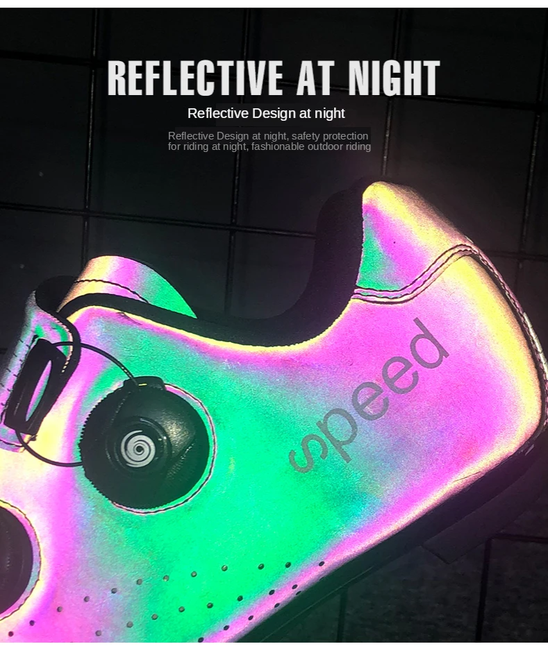 FAD SPEED road cycling shoes men's road bike shoes ultralight bicycle sports shoes self-locking professional breathable Luminous