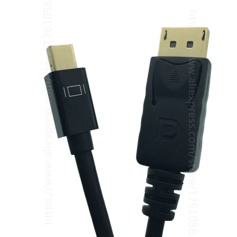 Mini DP кабель 60 Гц 4K (Совместимость с Thunderbolt и DP) прямоугольный 90 градусов Displayport (DP)