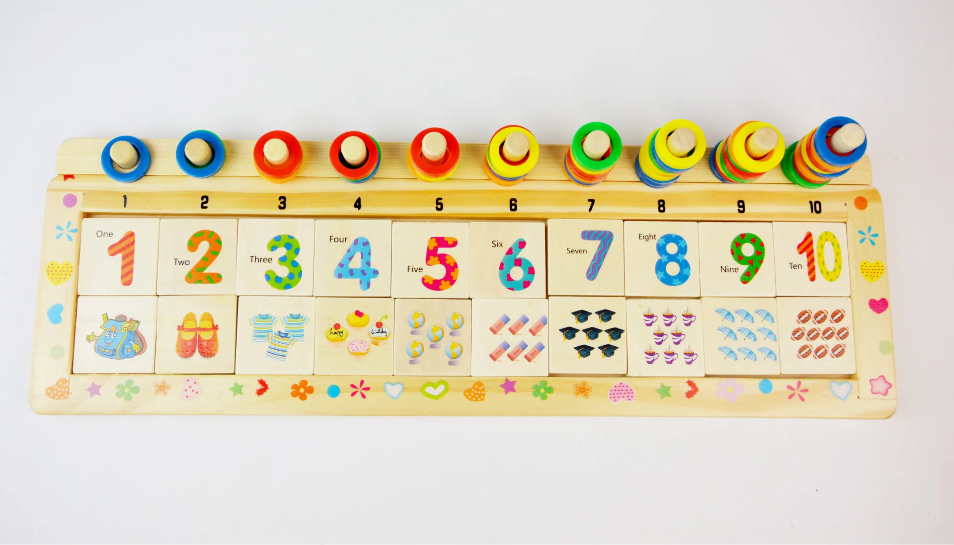 Детская Доска большого размера с цифрами игрушка Монтессори учебные пособия по математике подсчет соответствие с цифрами концепция образования