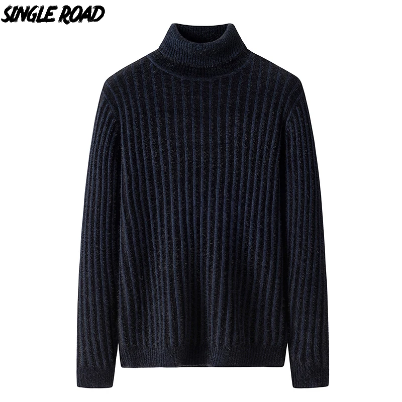 Однотонные дорожные водолазки, мужские свитера, однотонная мужская зимняя одежда, вязаный пуловер, кашемировые свитера, мужские высококачественные