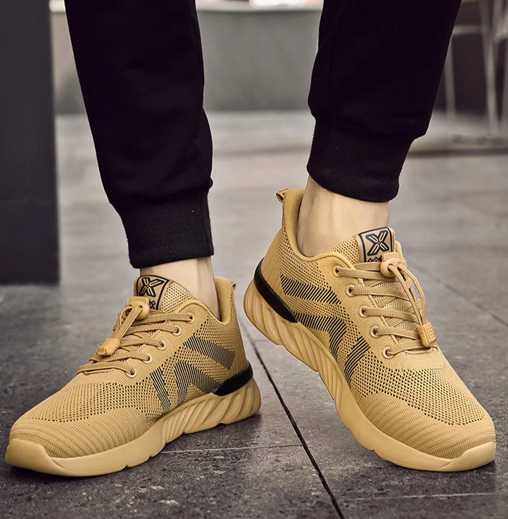 

SAGACE 2019 Sneakers Casual Men Vulcanized Shoes Breathable Mesh Male Shoes Mens Lace Up Flats Shoes Zapatillas Hombre