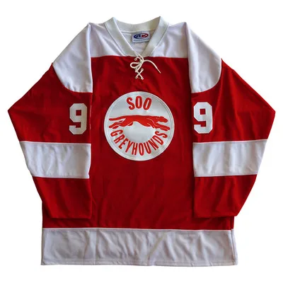 #99 Уэйн Gretzky Soo Greyhounds винтажная мужская хоккейная Майка с вышивкой под любой номер