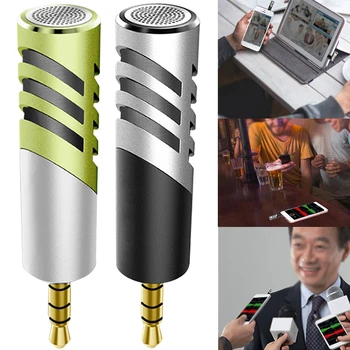 

Professional Plug And Play Studio 3.5 Mm Jack Condenser Mini Microphone Sound Recording For Phone Home Video Conference Portable