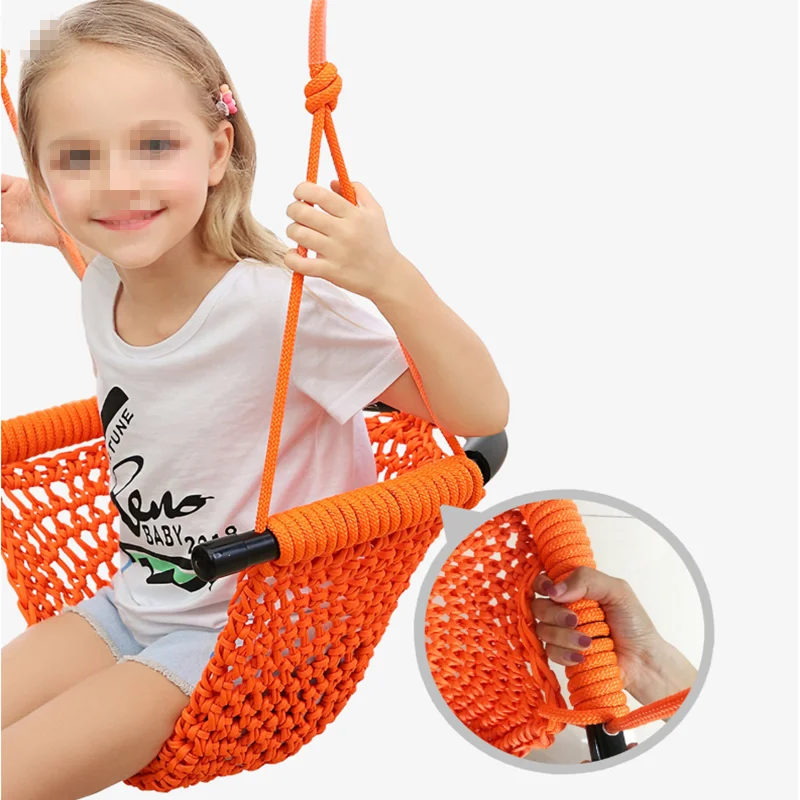 

Rope mesh braided U-shaped swing Toy Children Outdoor Garden Kids Indoor outdoor games Rope net swing family Amusement equipment