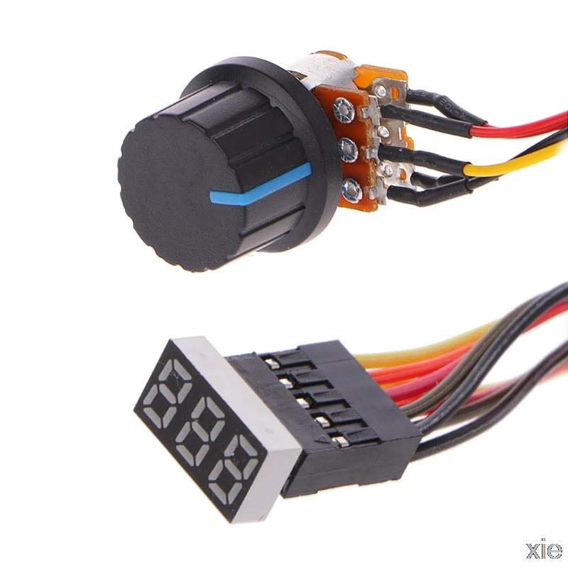 30A DC 6-60 в ШИМ контроллер скорости двигателя плата диммер регулятор тока+ дисплей