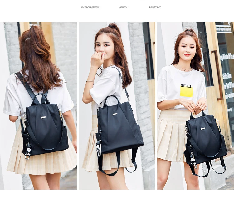 Elegante mochila de viaje para mujer moda PU cuero cremallera mochila De mujer antirrobo Повседневная мягкая сумка