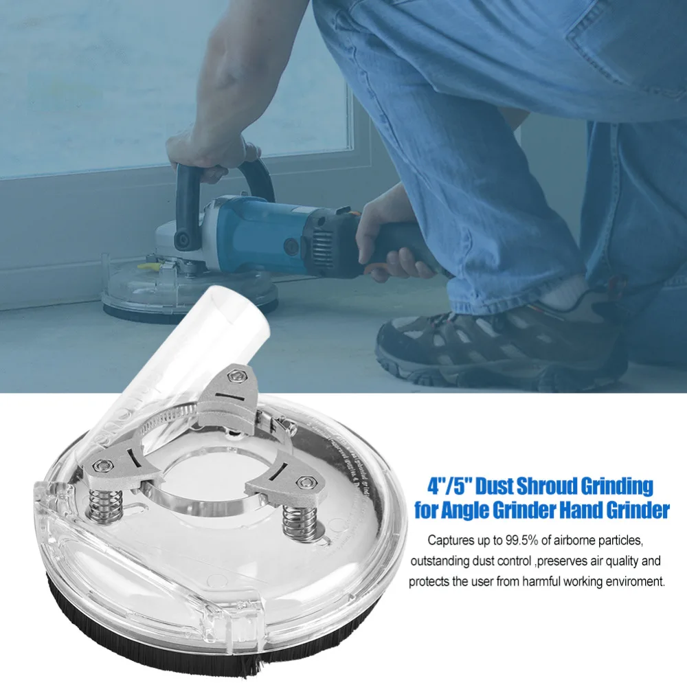 Hand Grinder Dust Shroud Dust Cover Kit Dry Grinding for Angle Grinder