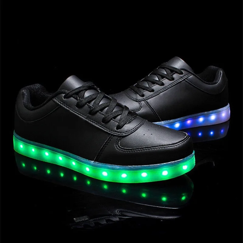 

11 Colors LED Luminous Shoes Unisex Casual Shoes USB Charging Light Shoes Colorful Glowing Leisure Flat Shoes 5-5
